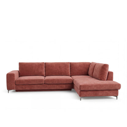 Canapé d'angle convertible - 4 places - Velours - FIESOLE