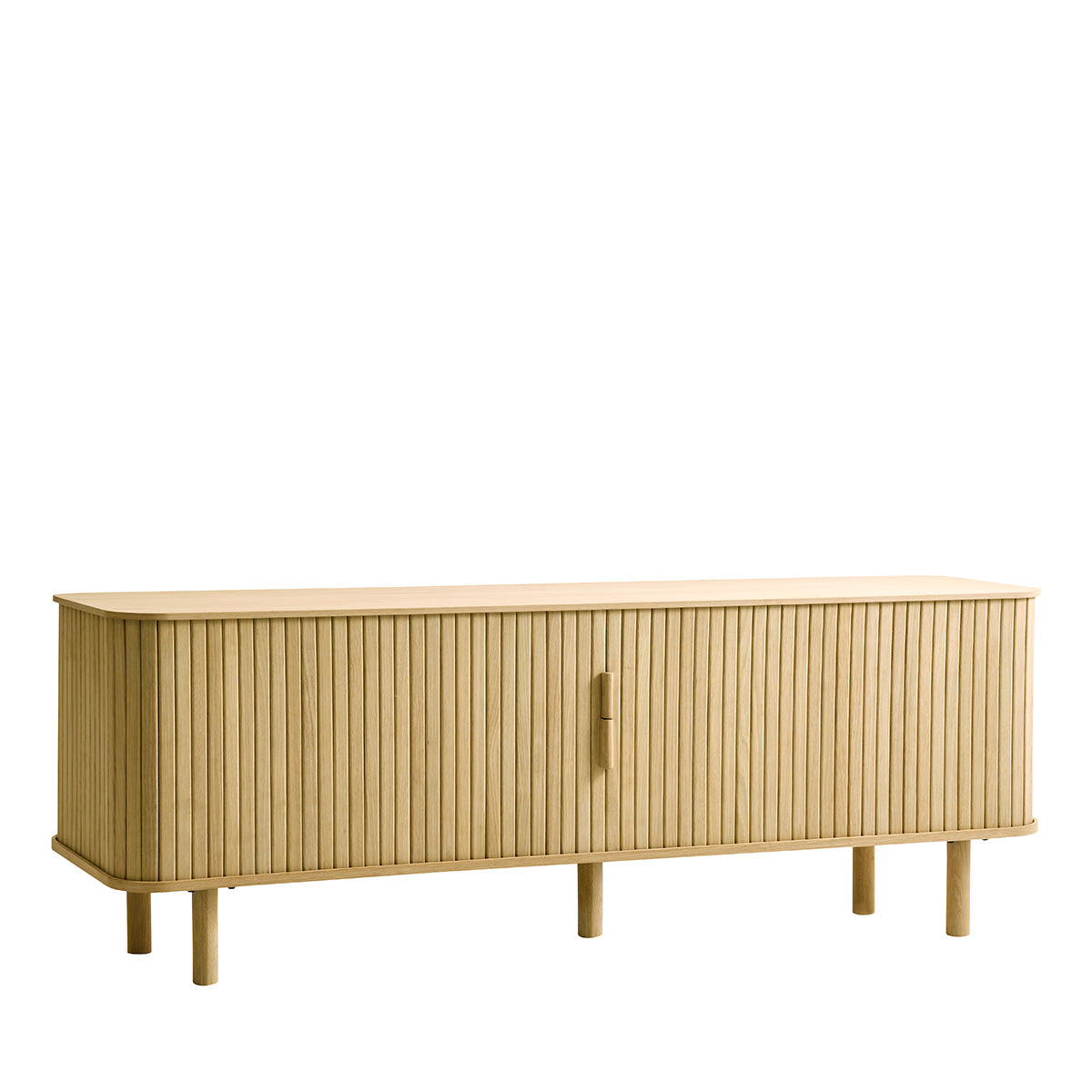 Meuble bas 160 cm 2 portes - Bois - OLBIA