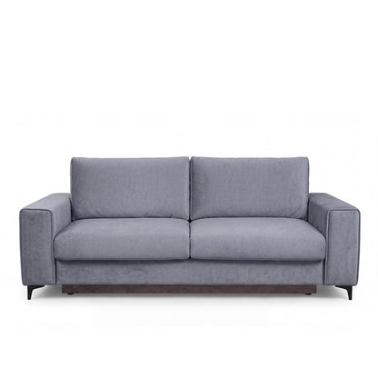 Canapé droit convertible - 3 places - Velours - FIESOLE