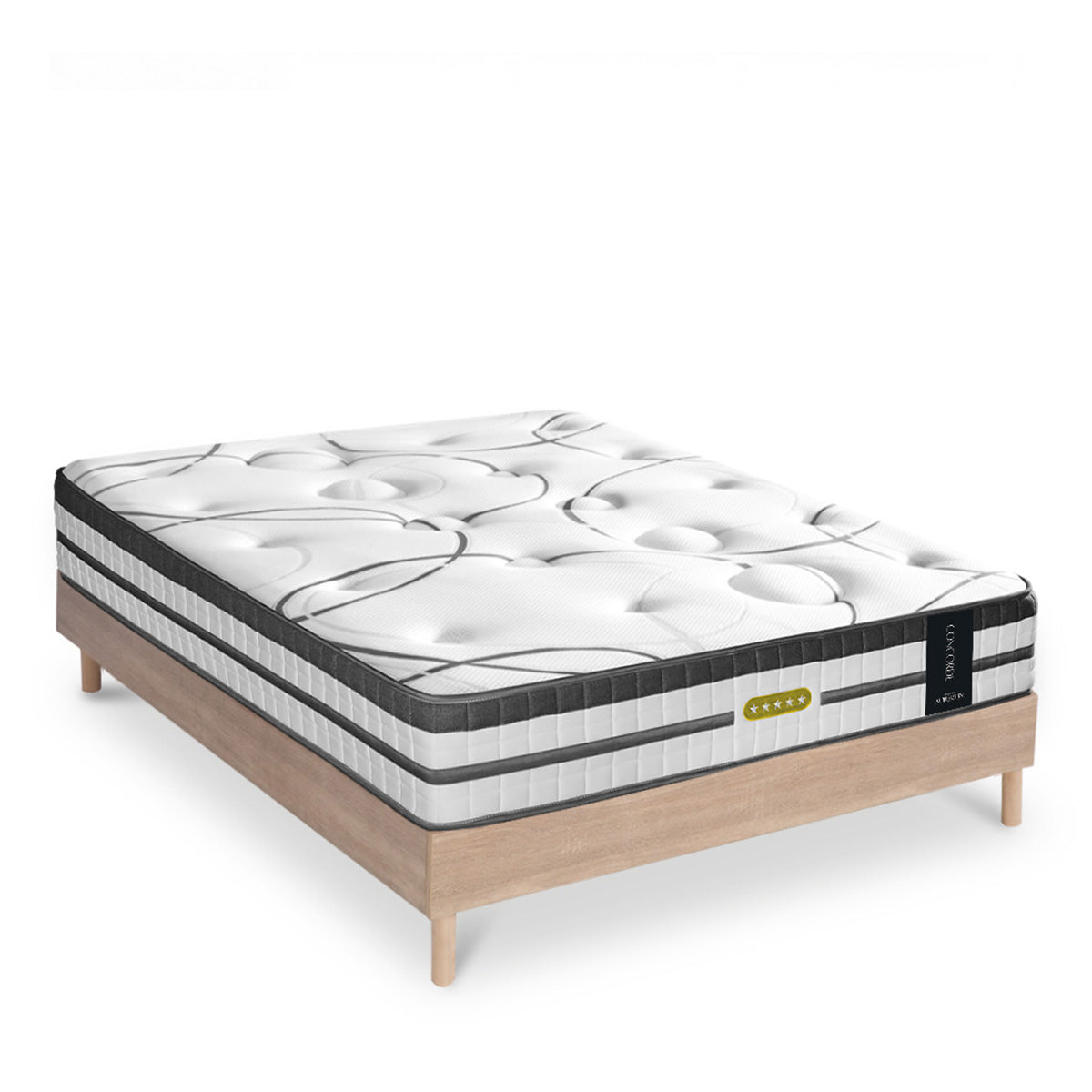Ensemble Matelas CONCORDE et Sommier SÉLÉNA