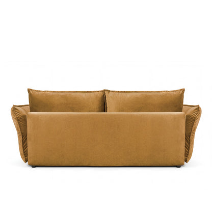 Canapé droit convertible - 3 places - Velours - VERDURO