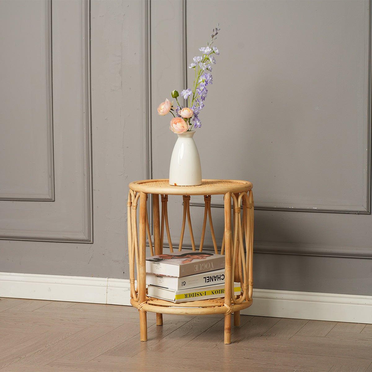 Table d'appoint ronde ø41 cm - Rotin - POGGIO