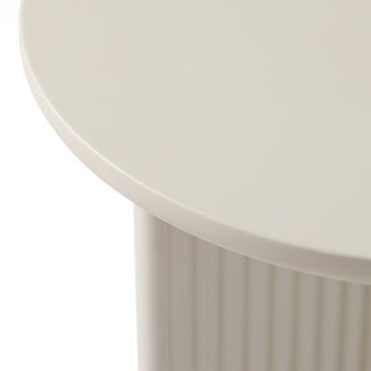 Table d'appoint ronde ø50 cm - Bois gris clair - MIRANO