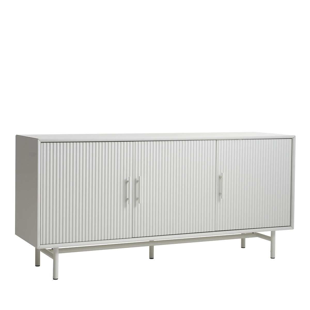 Buffet 160 cm 3 portes - Bois gris clair - MIRANO