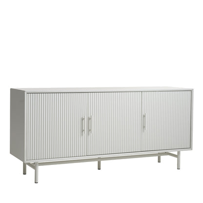 Buffet 160 cm 3 portes - Bois gris clair - MIRANO