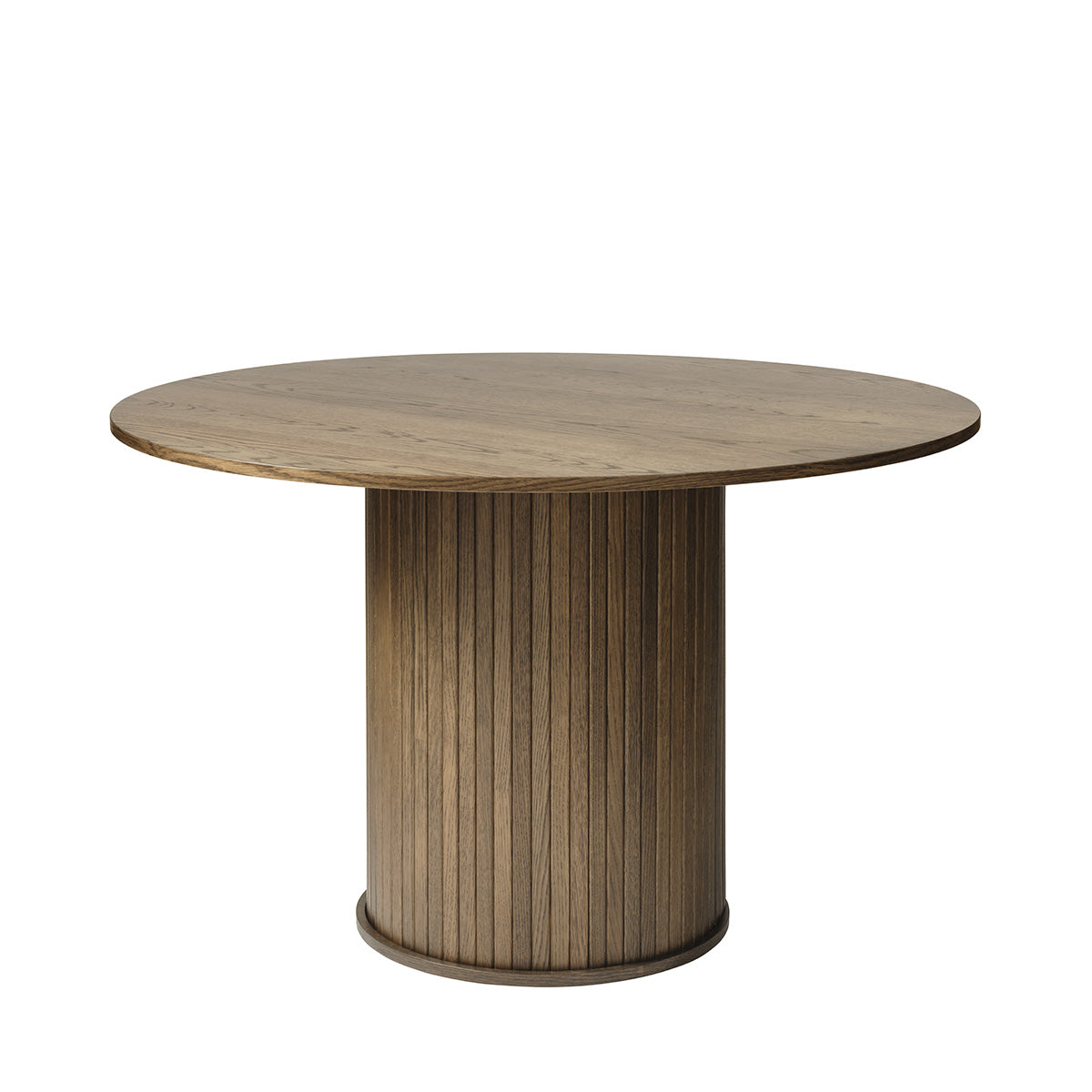 Table à manger ronde 4 personnes ø120 cm - Bois - ALBA