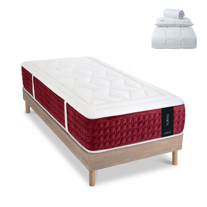 Prêt-à-dormir PASSION avec Sommier SÉLÉNA et Accessoires