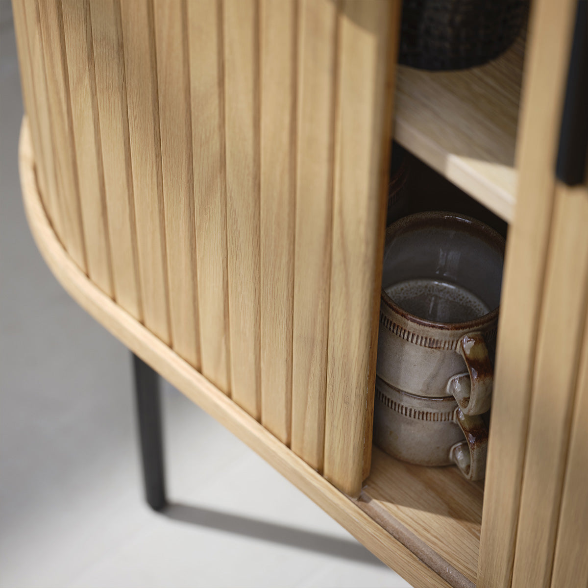 Buffet haut 2 portes - Bois - ALBA