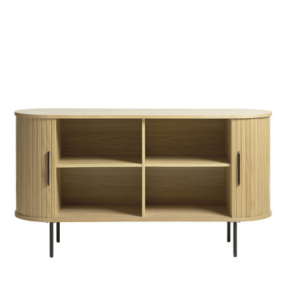 Buffet 140 cm 2 portes - Bois - ALBA