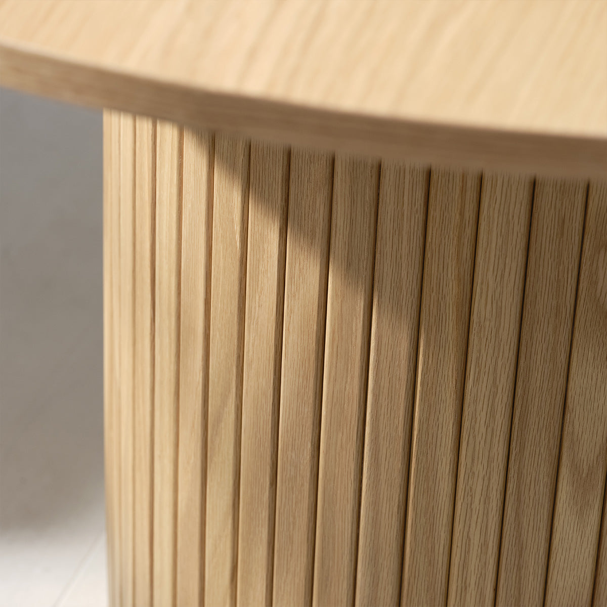 Table à manger ronde 4 personnes ø120 cm - Bois - ALBA