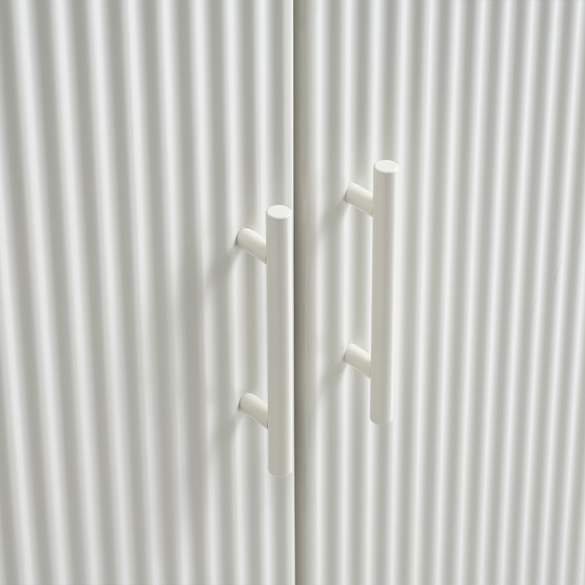 Buffet haut 2 portes - Bois gris clair - MIRANO
