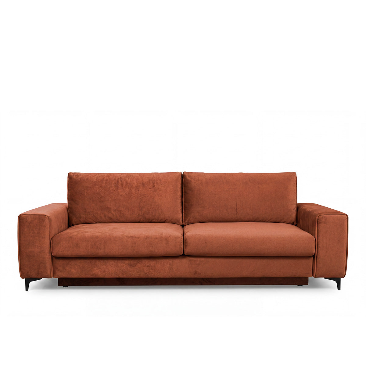 Canapé droit convertible - 3 places - Velours - FIESOLE