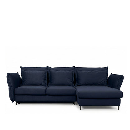 Canapé d'angle convertible - 3 places - Velours - VERDURO