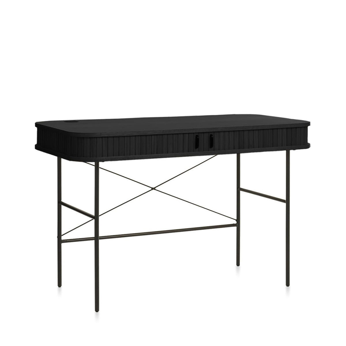 Bureau 120 cm 2 portes - Bois - ALBA