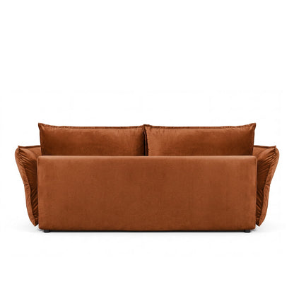 Canapé droit convertible - 3 places - Velours - VERDURO