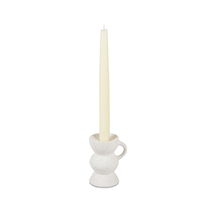 Bougeoir - Céramique blanche - CLEO