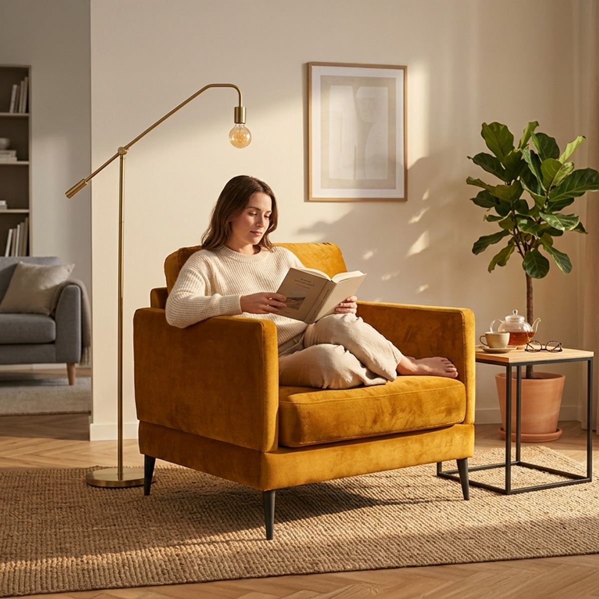 Fauteuil - Velours - SPLENDIDO