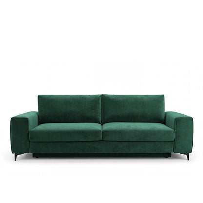 Canapé droit convertible - 3 places - Velours - FIESOLE