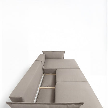 Canapé d'angle convertible - 3 places - Tissu - VERDURO