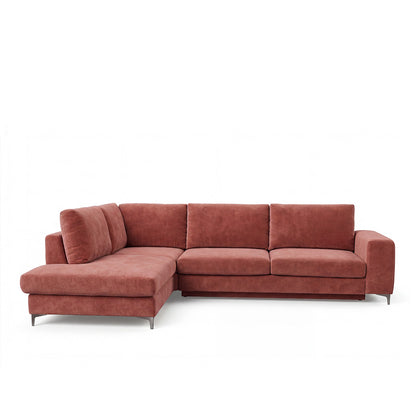Canapé d'angle convertible - 4 places - Velours - FIESOLE