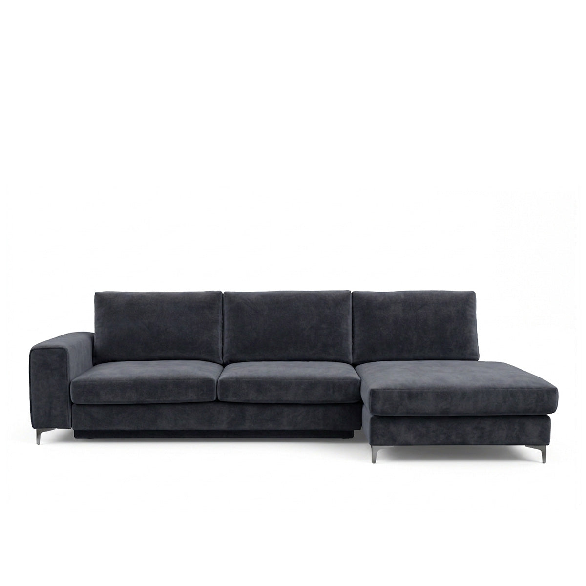 Canapé d'angle convertible - 4 places - Velours - FIESOLE