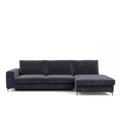 Canapé d'angle convertible - 4 places - Velours - FIESOLE