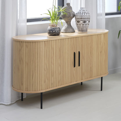 Buffet 140 cm 2 portes - Bois - ALBA