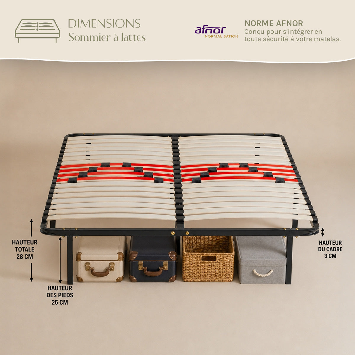 Ensemble Matelas AUBERTIN et Sommier CÉLESTE