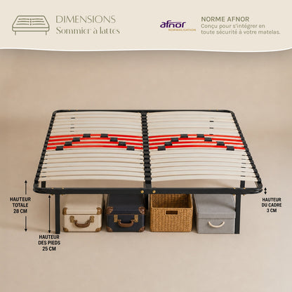 Ensemble Matelas AUBERTIN et Sommier CÉLESTE