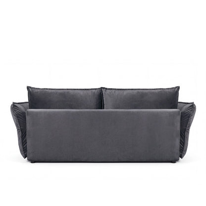 Canapé droit convertible - 3 places - Velours - VERDURO
