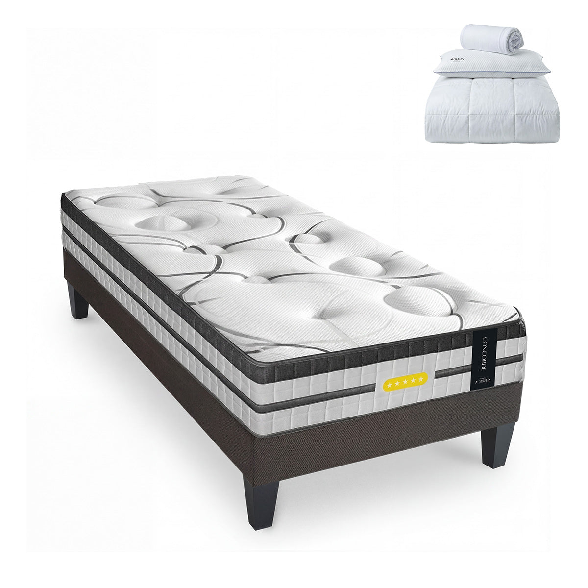 Prêt-à-dormir CONCORDE avec Sommier AURORE et Accessoires