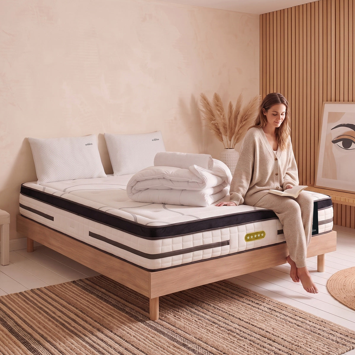 Prêt-à-dormir CONCORDE avec Sommier SÉLÉNA et Accessoires