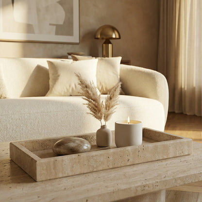 Plateau rectangulaire - Travertin - PIETRA
