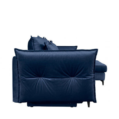 Canapé d'angle convertible - 3 places - Velours - VERDURO