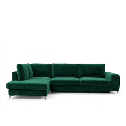 Canapé d'angle convertible - 4 places - Velours - FIESOLE