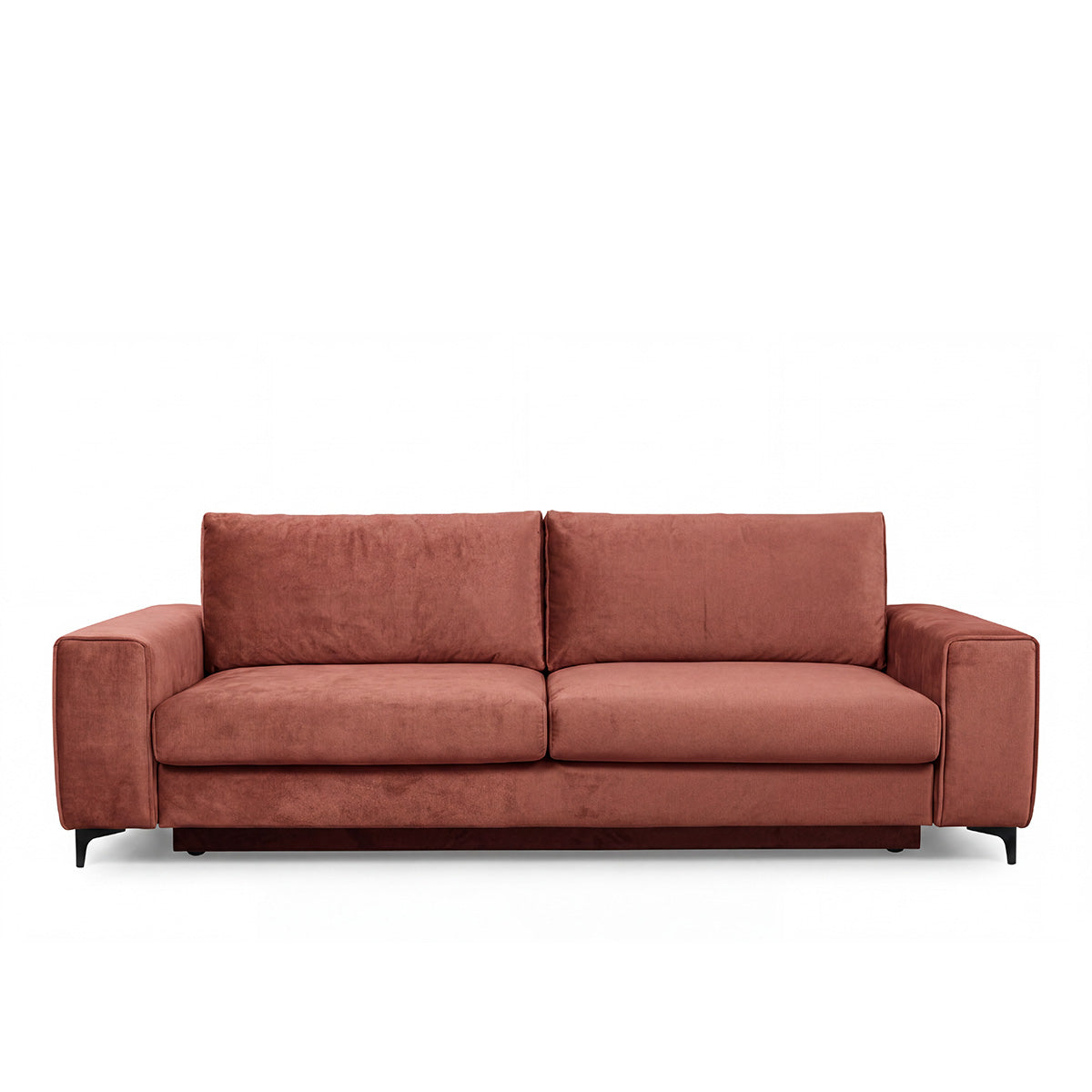 Canapé droit convertible - 3 places - Velours - FIESOLE