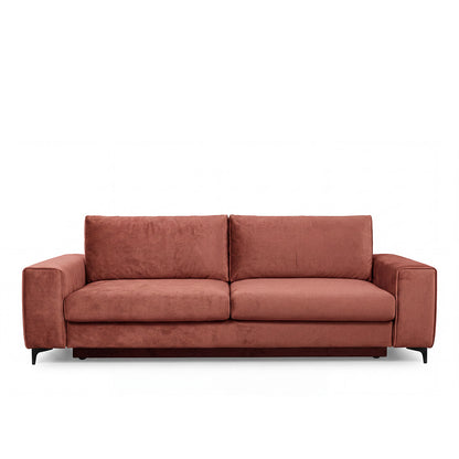 Canapé droit convertible - 3 places - Velours - FIESOLE