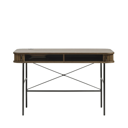 Bureau 120 cm 2 portes - Bois - ALBA
