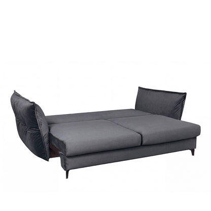 Canapé droit convertible - 3 places - Velours - VERDURO