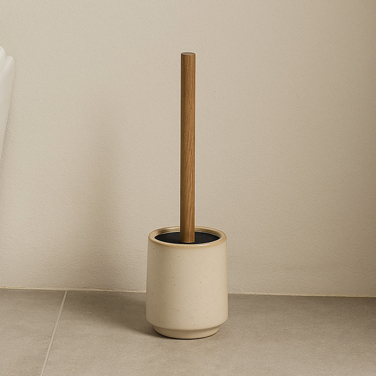 Brosse WC - Céramique beige - ARMONIA