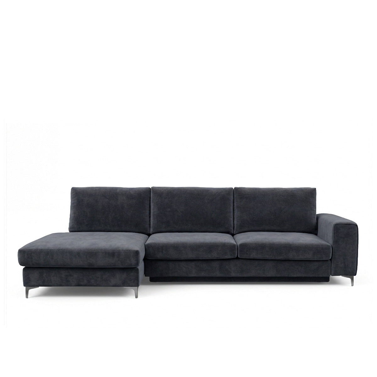 Canapé d'angle convertible - 4 places - Velours - FIESOLE