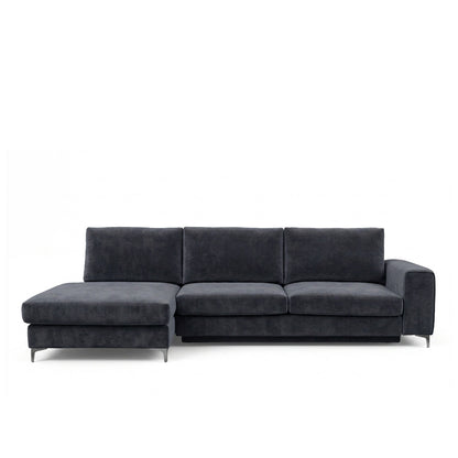 Canapé d'angle convertible - 4 places - Velours - FIESOLE