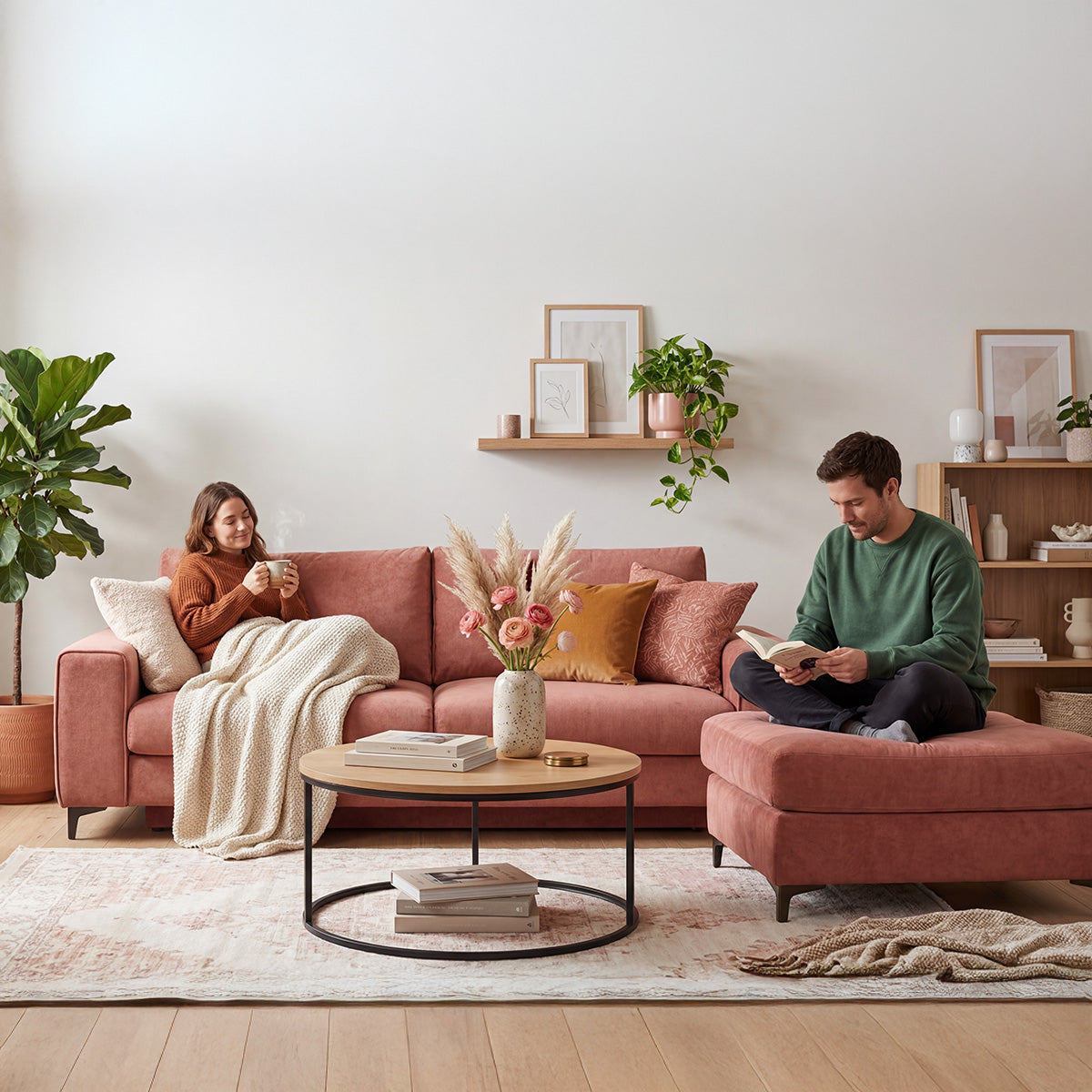 Grand pouf - Velours - FIESOLE