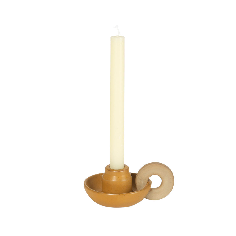 Bougeoir - Céramique terracotta - NOTTE