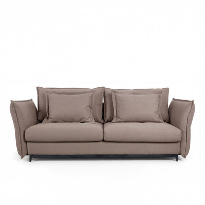 Canapé droit convertible - 3 places - Tissu - VERDURO