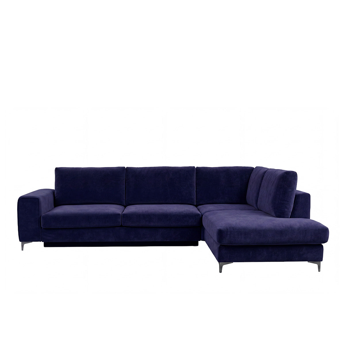 Canapé d'angle convertible - 4 places - Velours - FIESOLE