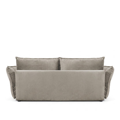 Canapé droit convertible - 3 places - Velours - VERDURO