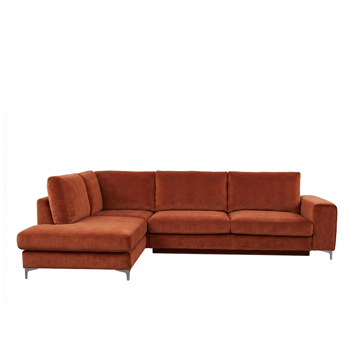 Canapé d'angle convertible - 4 places - Velours - FIESOLE