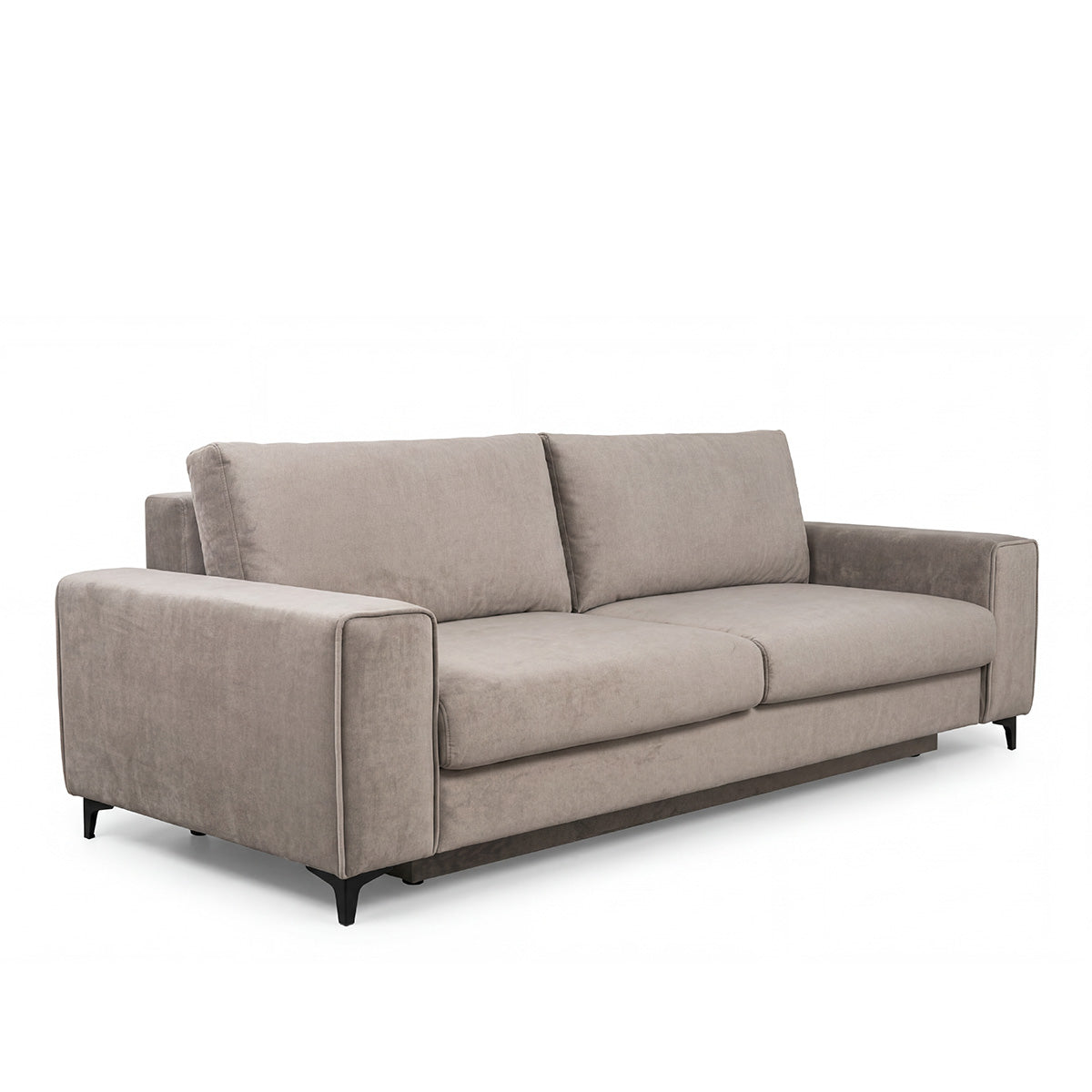 Canapé droit convertible - 3 places - Velours - FIESOLE
