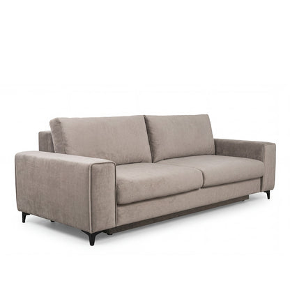 Canapé droit convertible - 3 places - Velours - FIESOLE